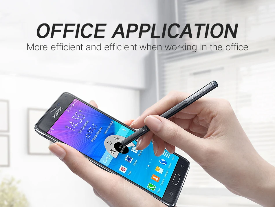3Samsung Galaxy Note 4 Pen Active Stylus S Pen Stylet Caneta Touch Screen Pen Mobile Phone Note 4 Waterproof s-Pen 100% Original