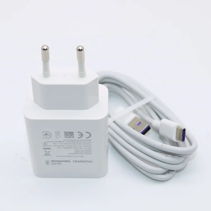 huawei 40 Вт Зарядное устройство 10V4A супер зарядное устройство EU/US зарядный адаптер 5A USB type c кабель для nova 5 5t 5 pro mate 30 pro p20 p30
