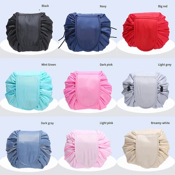

Waterproof Women Drawstring Travel Cosmetic Bag Makeup Bag Organizer Make Cosmetic Bag Case Storage Pouch Toiletry Box