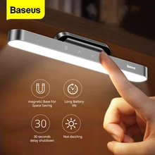 Baseus-Lámpara colgante de escritorio magnética, luz nocturna táctil, inalámbrica, atenuación continua, para estudio y lectura, con USB