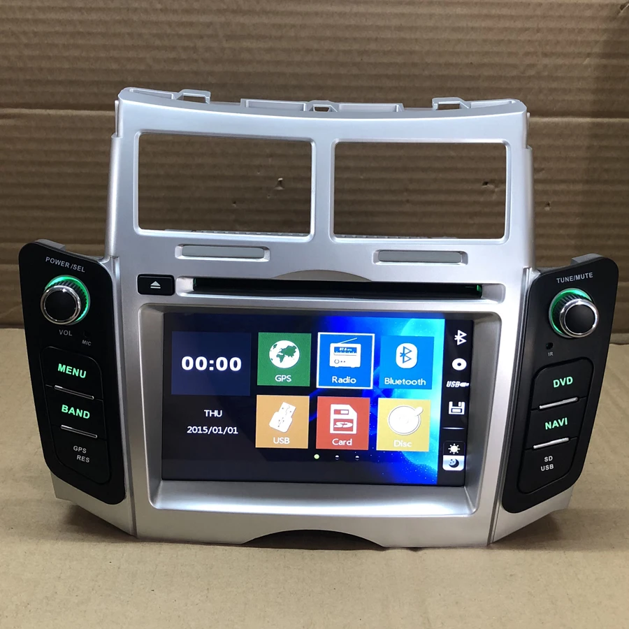 BYNCG 2din 6.2INCH Car DVD Multimedia Player for TOYOTA YARIS 2005-2011 Autoradio GPS Navigation Stereo Music Audio Player