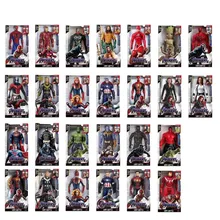 30CM Marvel zabawka Avenger Endgame dźwięk LED Light superbohater Thor Hulk Iron Man Model postaci zabawki lalki Kid BoyGirl prezent