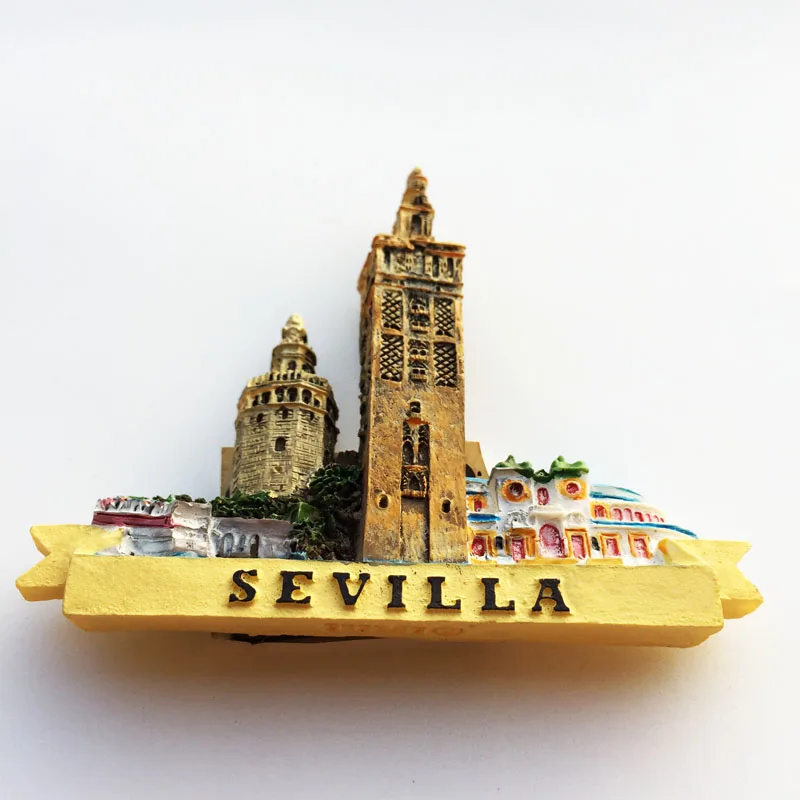 Babeleemi 3D Севильский собора Испания путешествия туристические сувениры La Giralda магниты на холодильник магнит на холодильник домашний декор