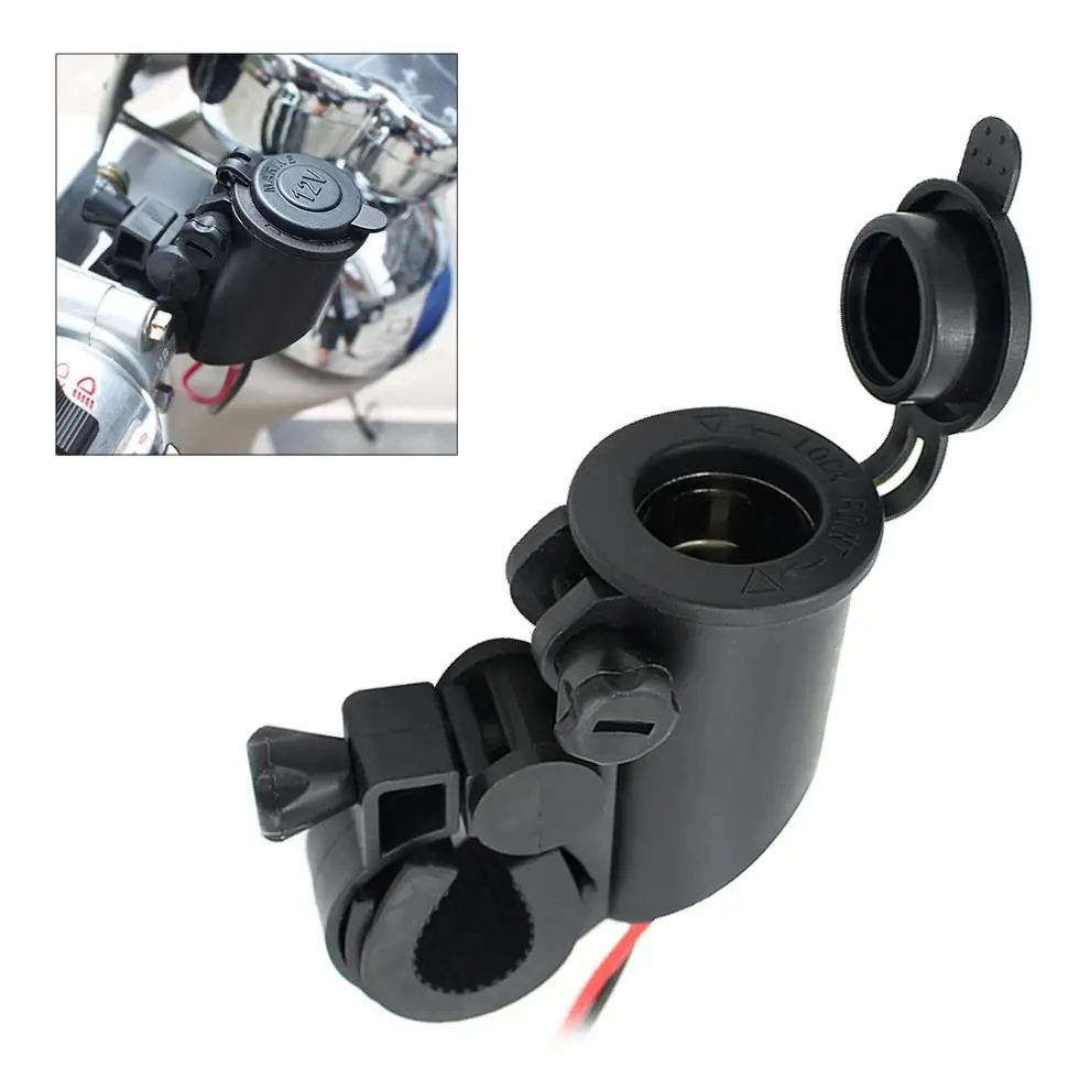12V to 5V Waterproof Motorcycle Motorbike Handlebar Cigarette Lighter USB Charger Plug Socket Power Adapter | Автомобили и