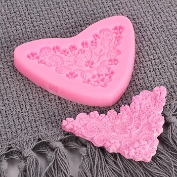 

Fondant Cake Silicone Mould Vintage European Style Lovely Lace Flower Vine Classical Relief Baking Lace Cake Mold
