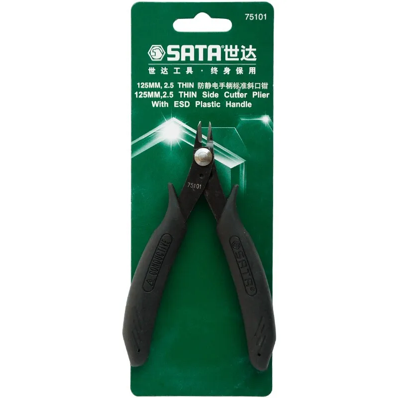 SATA 5 ''антистатические диагональные плоскогубцы профессиональные ESD электронные плоскогубцы диагональные боковые плоскогубцы кабель провода 75101