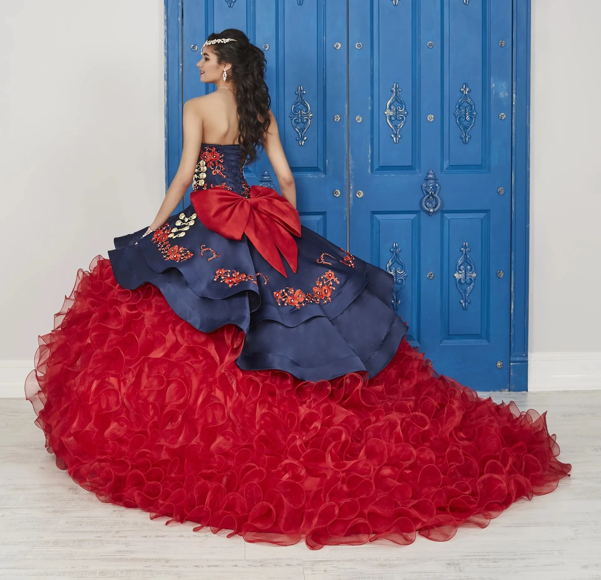 Бордовые органза платья для выпускного с вышивкой бисером Каскадное бальное платье с оборками сладкое 16 выпускное платье vestidos De 15 Anos
