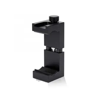 

High Quality Adjustable Aluminum Smartphone Clip Holder Tripod Adapter W/ Cold Shoe Mount HL