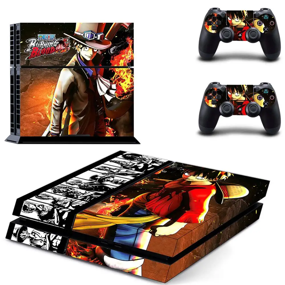 GYTM0427 One piece Luffy PS4 наклейка s Play station 4 кожа PS 4 наклейка Наклейки Обложка для playstation 4 PS4 консоль и контроллер Кожа винил - Цвет: GYTM0427