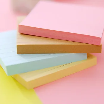 

T-square message note N times post Kraft paper horizontal line small book Creative post-it note book