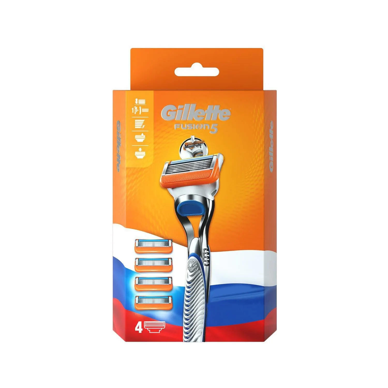 Мужская бритва Gillette Fusion5 с 4 сменными кассетами | Красота и здоровье