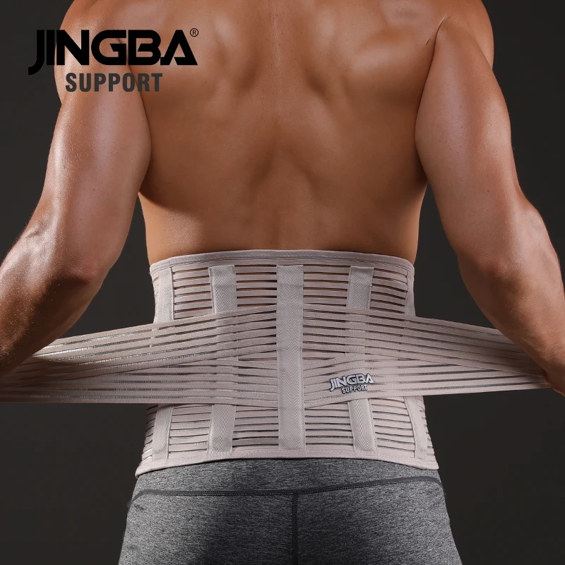 JINGBA SUPPORT Corset Slimming Belt Waist Trainer Sweat Men Back Support Waist Protection Fitness Belt Factory Dropshi