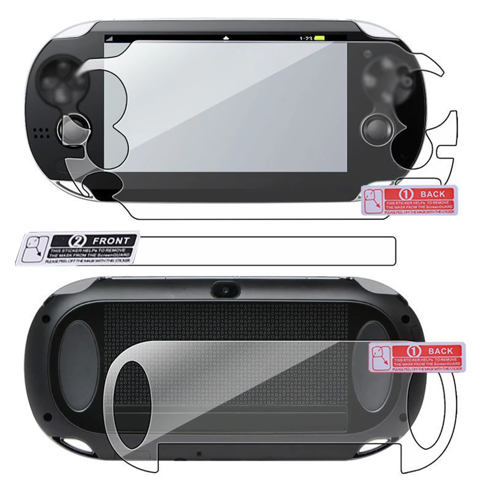 Protector de pantalla HD para Sony PS Vita, accesorios de película para reproductor de juegos almohadilla protección de pantalla, cubierta frontal y trasera|Protectores de pantalla| AliExpress