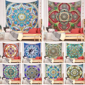 

Indian Mandala Big Tapestry Wall Hanging Beach Throw Rug Blanket Camping Tent Travel Mattress Bohemian Sleeping Pad Tapestries