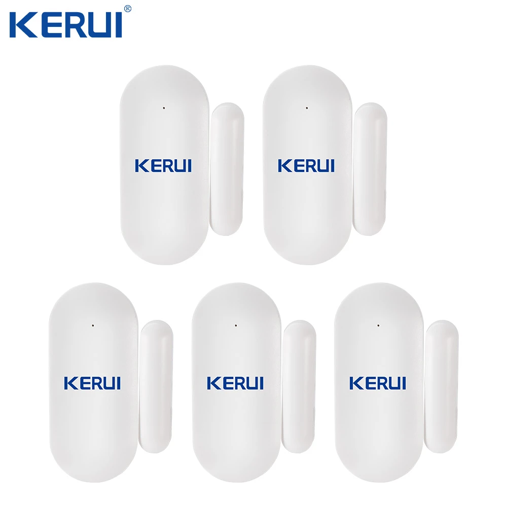 alarm siren KERUI Wireless Mini Small Micro Door Sensor Home Security Door Window Sensor Detector Anti-Tamper For GSM WIFI Alarm System voice alarm sounder