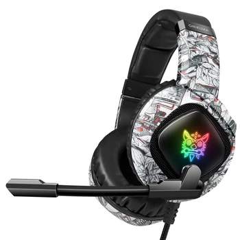 

Gaming Headset Surround Sound Stereo Cozy Earmuff Omnidirectional Microphone Vibration LED Light Headset for Gaming