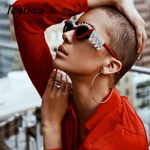 Сексуальные красные солнцезащитные очки кошачий глаз, стразы, женские солнцезащитные очки с кисточками и бриллиантами, роскошные брендовые дизайнерские черные солнцезащитные очки oculos feminino