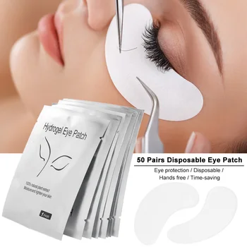 

50 Pairs Eyelash Pads Eyelash Extension Eye Patch Makeup Tools Eye Skin Moisture Tighten Mask Eyelash Grafting Eye Pads
