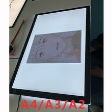 A4/a3/a2 desenho tablet wacom digital gráfico tablet led pintura diamante placa de almofada de luz portátil para o visualizador de filme de raio x