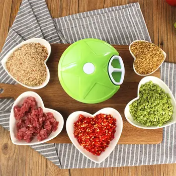 

Slicer Cutter Meat Shredder Meat Grinders 3 Blades Stainless Steel + ABS Practic Convenient Hand Pull Type Agitator Home