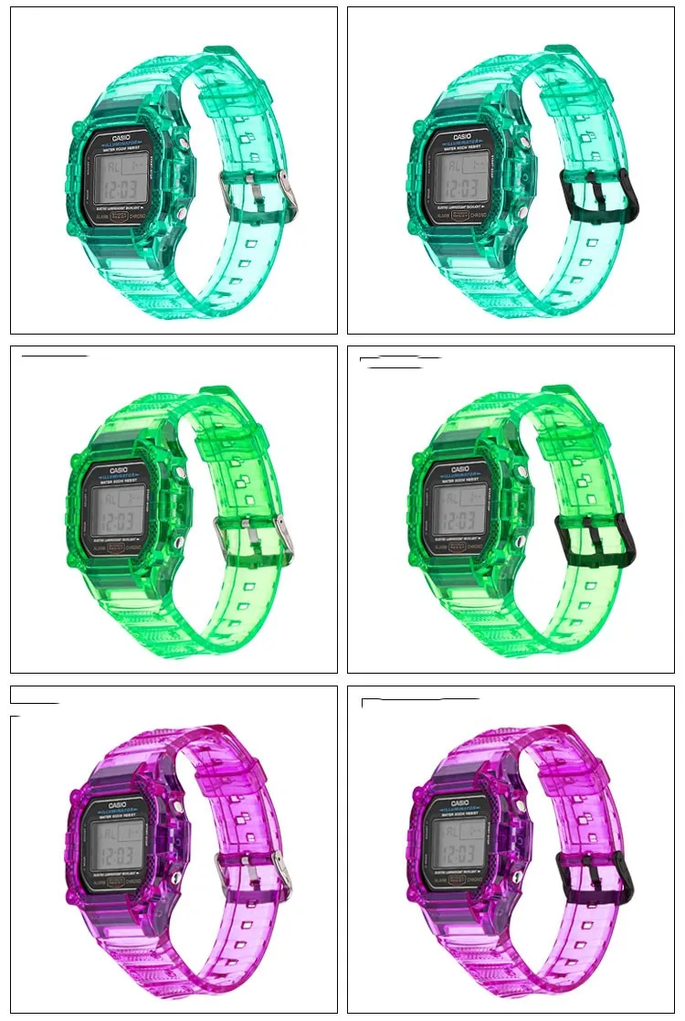 Watch Band Strap For Casio DW5600 GW-5610 Bracelet Watchband Cover Resin Wristband Screen Protectors Case for G-SHOCK Wrist band