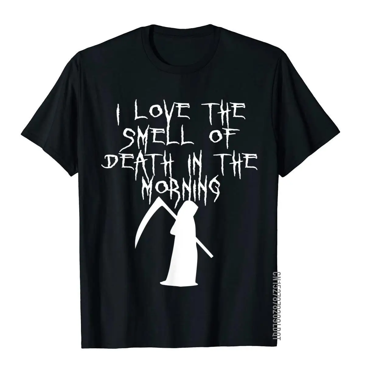 I Love The Smell Of Death In The Morning Grimm Reaper TShirt__B9297black