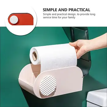 

1Pc Toilet Tissue Box Paper Rack Tissue Shelf Rack Multifunctional Storage Box