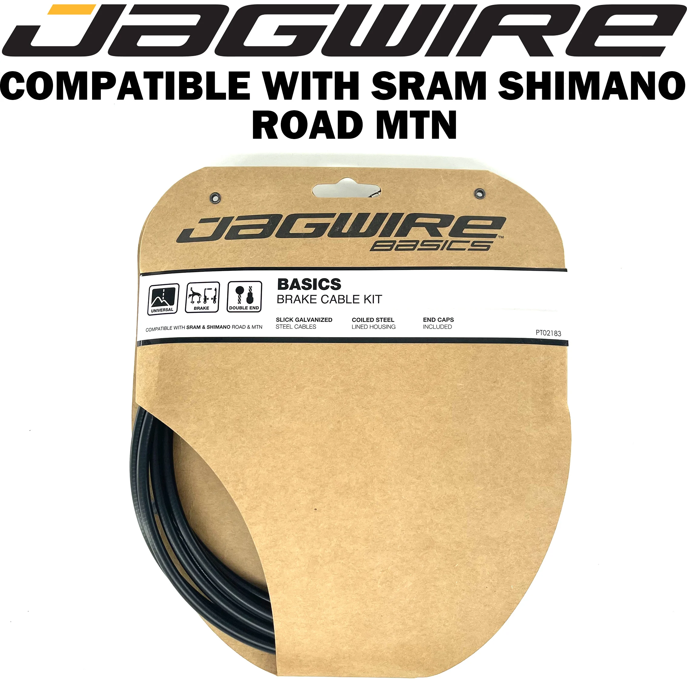 Jagwire Basics Brake Cable Kits Compatible With Sram Shimano Road