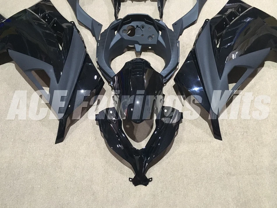 ABS обтекатель комплект подходит для Kawasaki Ninja300 EX300 300R 2013, 13, 14, 15, 16, 17, Обтекатели Черный цвет