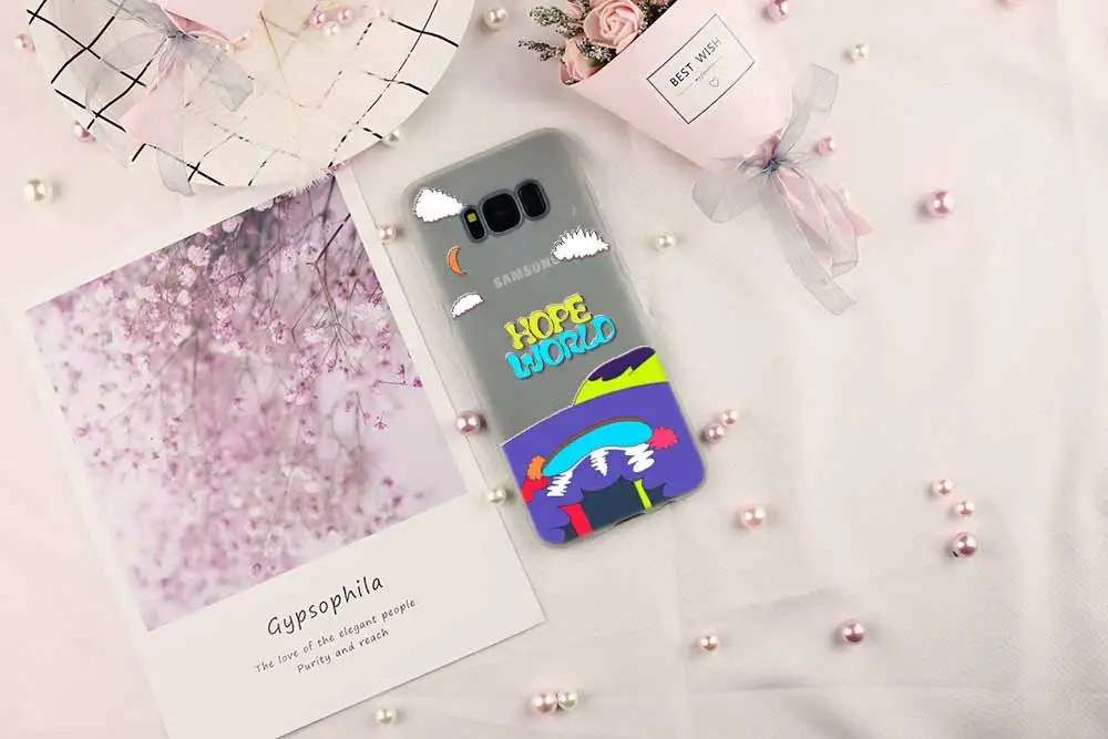 Чехол для телефона мягкий чехол для samsung Galaxy S5 S6 S7 Edge S8 S9 Plus S10 Plus E Note 8 9 10 Bangtan Boys Hope World чехол s