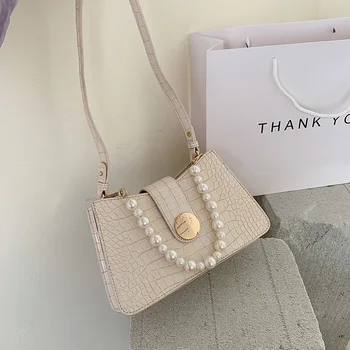 

Pear Design Crocodile Pattern PU Leather Small Shoulder Bags For Women 2020 Summer Crossbody Bags Lady Travel Handbags