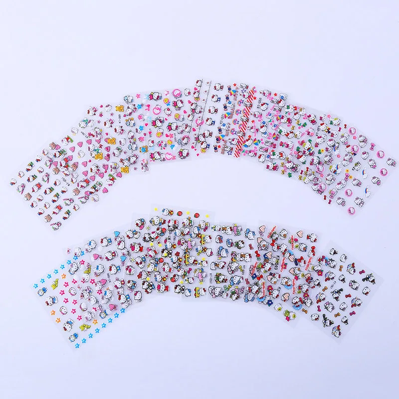 30 шт./упак. золотые наклейки на ногти Стикеры 3D на ногти Nail Art наклейки украшение для маникюра «сделай сам» Маникюр Nail Art Наклейки Новые - Цвет: 30pcs Cartoon cat
