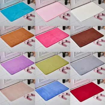 

Household Bathroom Absorbent Memory Foam Carpet Bath Bathroom Non-slip Floor Bedroom Mat Rug Shower G8N7