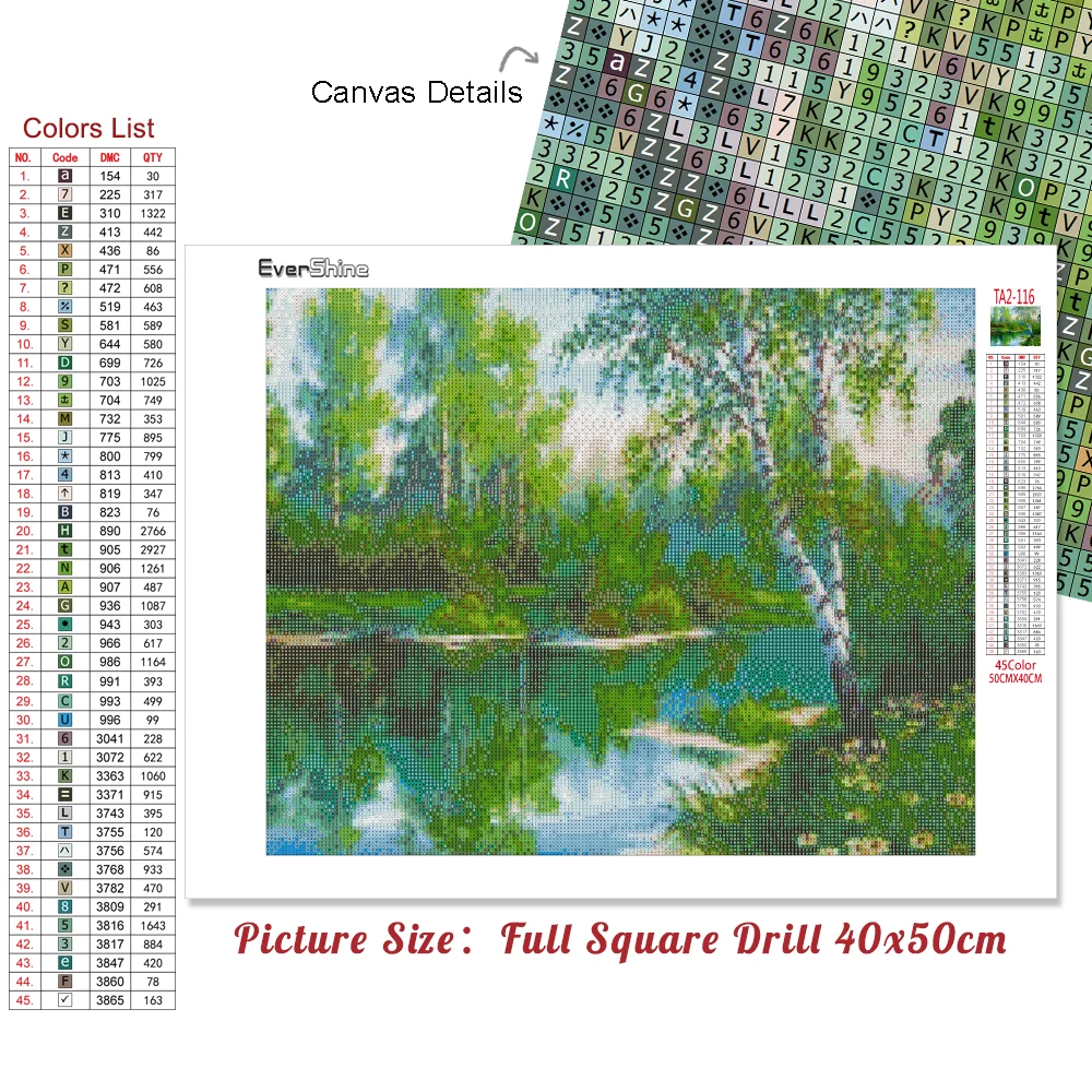 Diamond Painting Evershine Diamond Embroidery Landscape Cross Stitch Mosaic Tree 5D DIY Full Square Diamond Painting Kit