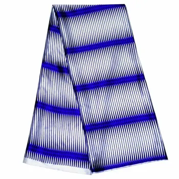 

Modal Stretch Satin Silk Fabric African Soft Wax Print Striped Style Fabric 5 yards chiffon audel modell Imitated Ankara Fabric