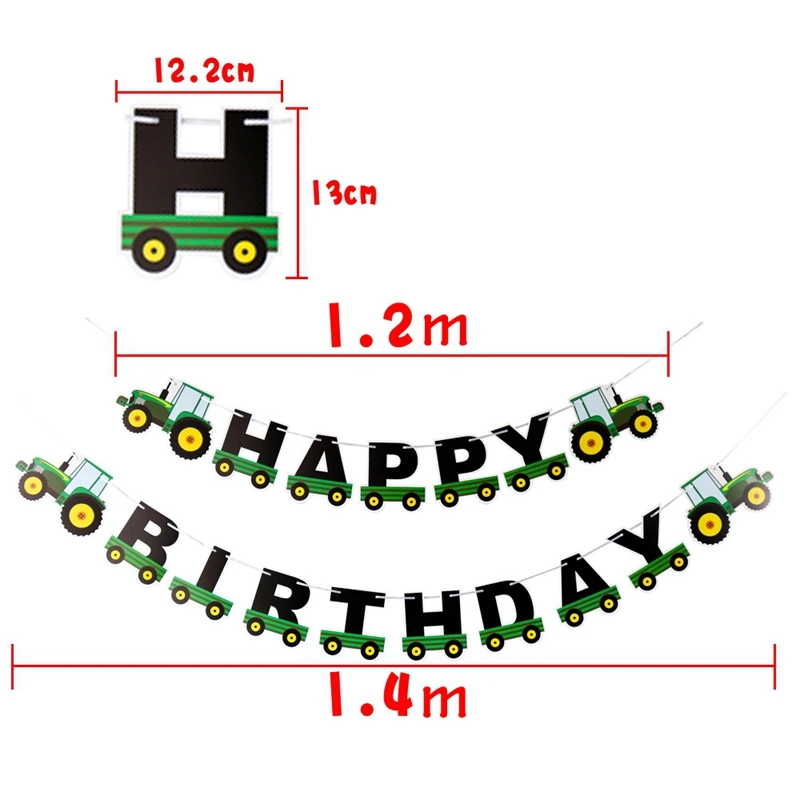 Taoup 10 шт. автомобильные воздушные шары для грузовиков латексные строительные машины тематические вечерние украшения для вечеринки на день рождения для мальчиков - Цвет: Truck Banners 2