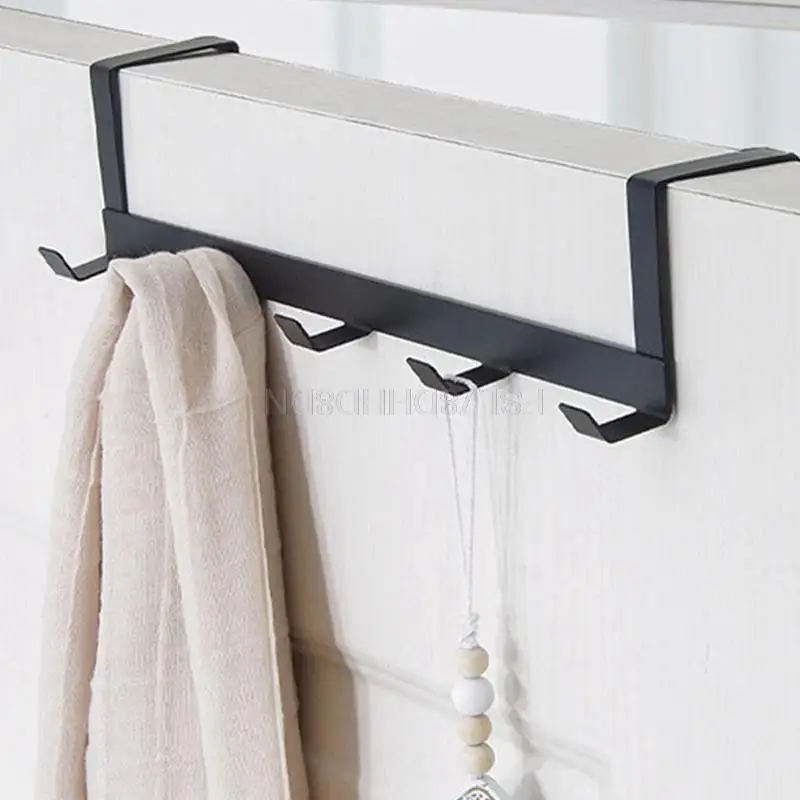 5 Hooks Bathroom Organizer Rack Clothes Coat Hat Towel Hanger New Bathroom Kitchen Accessories