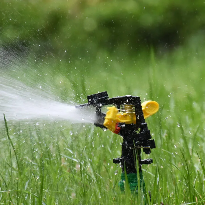 Garden Adjustable Rocker nozzle With support 360 degrees rotary jet nozzle Agricultural Irrigation Sprinklers 1pcs