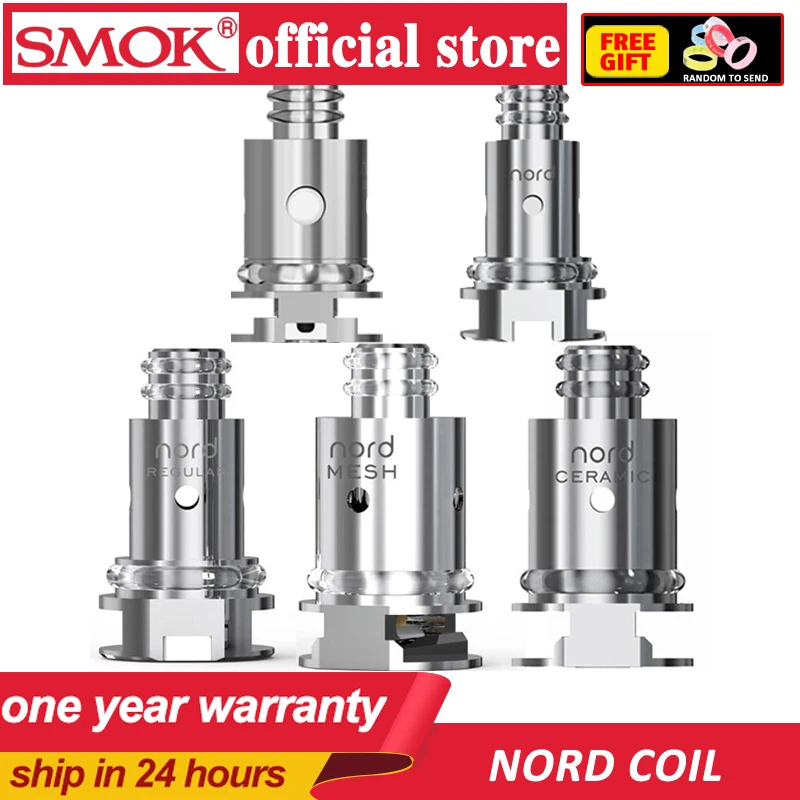 Новый 5 шт. SMOK Nord Замена Coil5PCs/лот Smok Nord DC катушка 0.6ohm для SMOK Nord комплект электронной сигареты