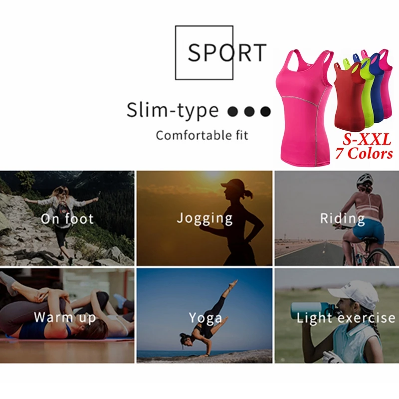 Breathable Women Tank Top Summer Sexy Sports Fitness Workout Tops Gym Sleeveless T Shirts Sporting Quick Drying Loose Vest