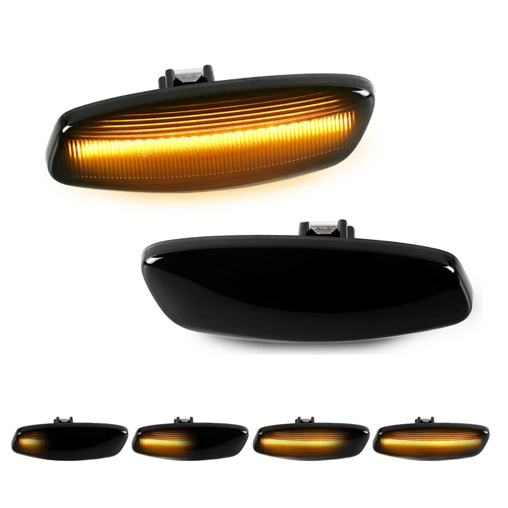 

2x Turn Signal Light, Dynamic LED Side marker Light Lamp for Peugeot 207 308 3008 5008 RCZ Partner Citroen C3 C4 C5 DS3 DS4