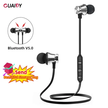 

Bluetooth Headsets Magnetic Wireless Sports Music Microphone Earphone For Samsung iPhone Huawei Portable Universal Earbuds Mini