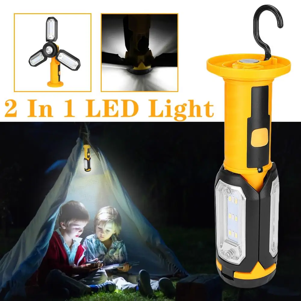 

Work lamp repair lamp emergency camping lamp magnetic hook folding outdoor LED multifunctional lighting repair lamp