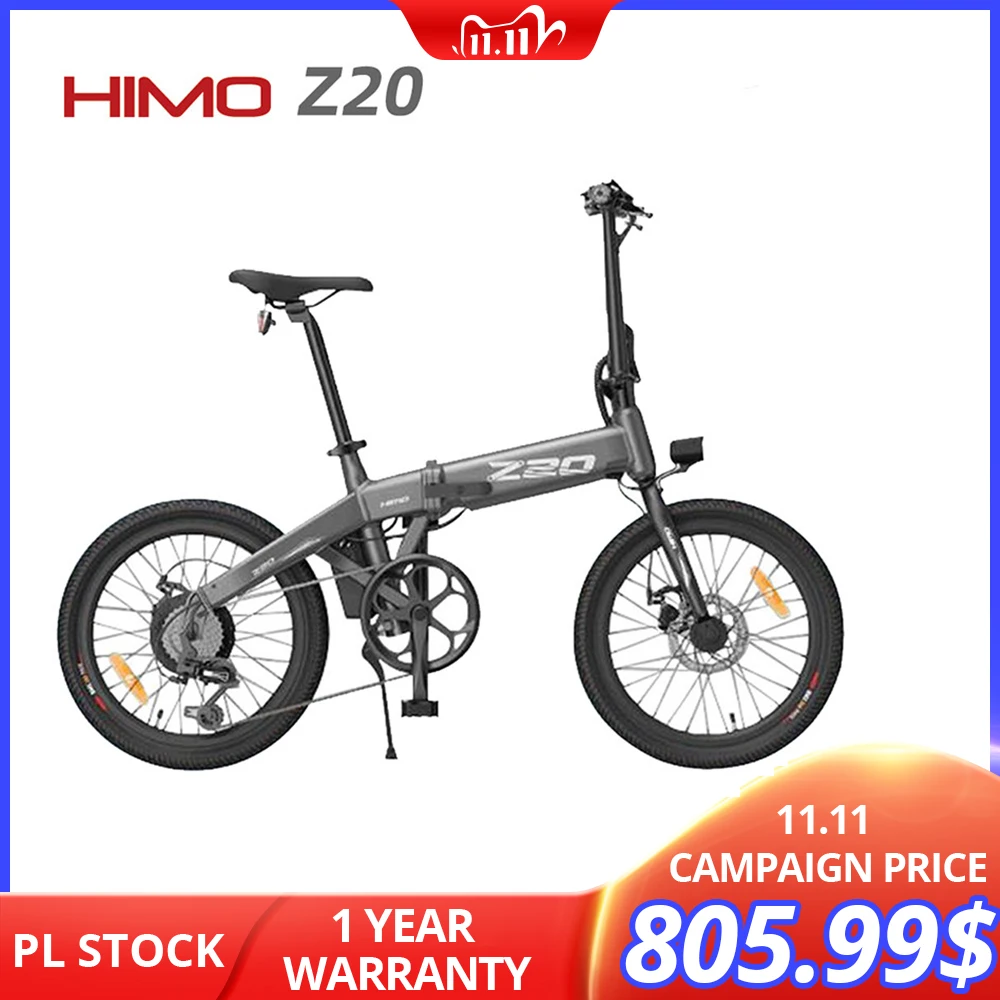 FREE TAX HIMO Z20 20Inches Electric Bicycle Folding design 100KG 10AH 36V 250W DC Motor E-bike For Xiaomi bicycle PK HIMO C20