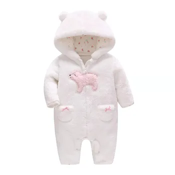 

Baby clothes Baby Rompers Autumn Winter Baby Hooded Confortable Rompers Newborn Clothes Infant Outdoor Jumpsuit 3M~24M