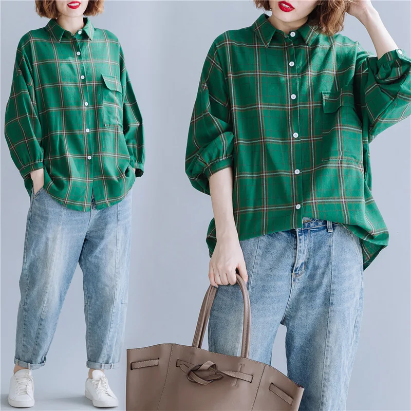 ^*Best Offers 2019 Autumn Clothing New Style Korean-style Literature And Art Solid Color Long-sleeved Shirt Fat Mm Slimming Comfortable Fold-d ^*Best Offers 2019 Autumn Clothing New Style Korean-style Literature And Art Solid Color Long-sleeved Shirt Fat Mm Slimming Comfortable Fold-d