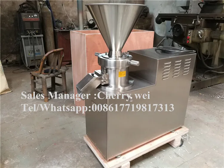 304SS 20-30 кг/ч гомогенизатор промышленный Горячая продажа 60 коллоидная мельница арахисовая паста, кунжутные семена технологическая машина