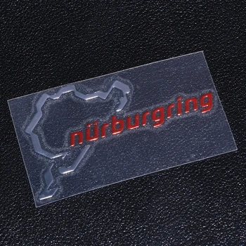 2X Polished Chrome Nurburgring Motor Sport Emblem 3D Dragon Sticker Logo For Race Car Body Motorsport Window Wall Door Laptop 1
