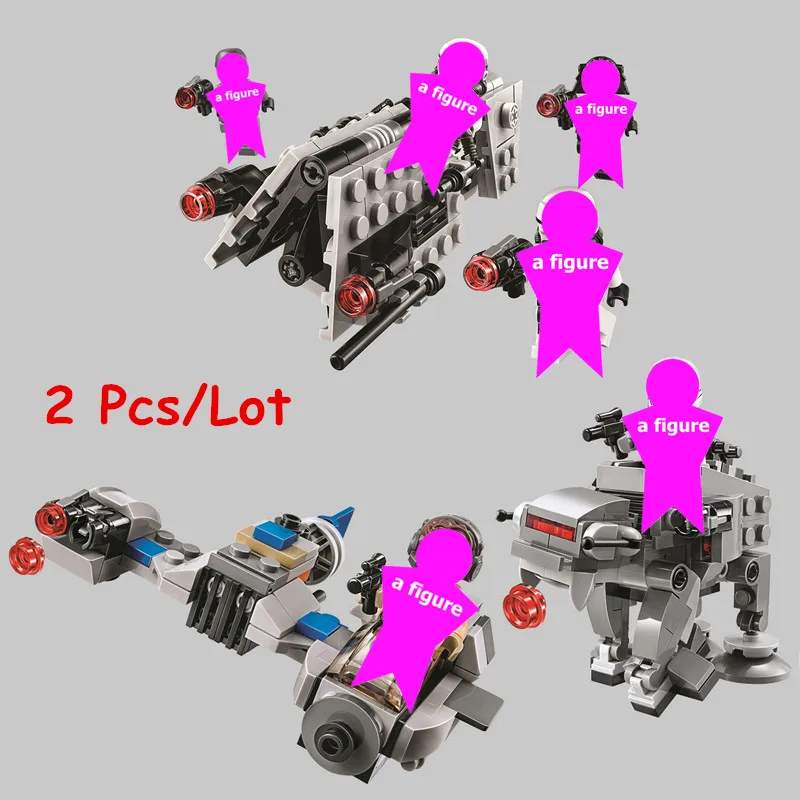 

Star Wars The Last Jedis Imperial Patrol Battle Packs Building Blocks Kit Bricks Set Classic Movie Model Kids Toys Children Gift