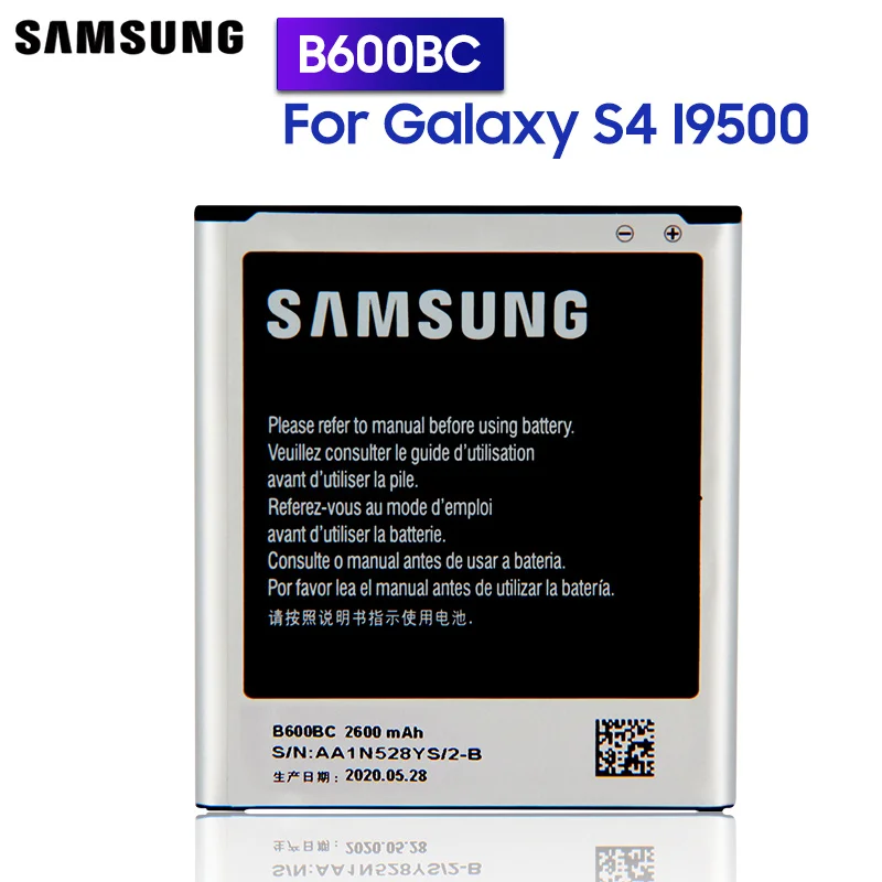 Оригинальный сменный аккумулятор Samsung B600BC B600BE для GALAXY S4 GT I9505 I9508 I959 I9500 I9502 B600BU 2600